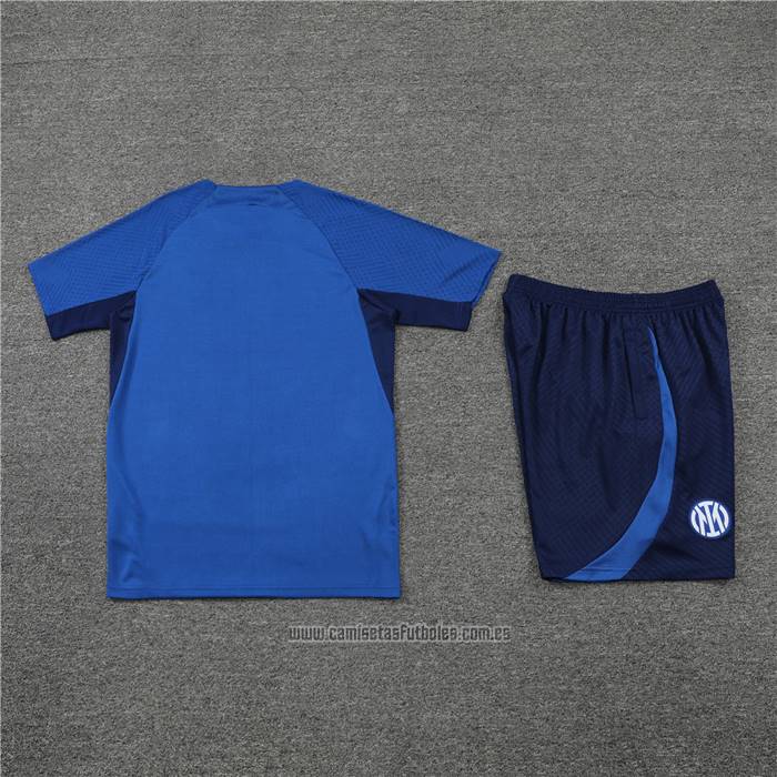 Chandal del Inter Milan Manga Corta 2022-2023 Azul - Pantalon Corto